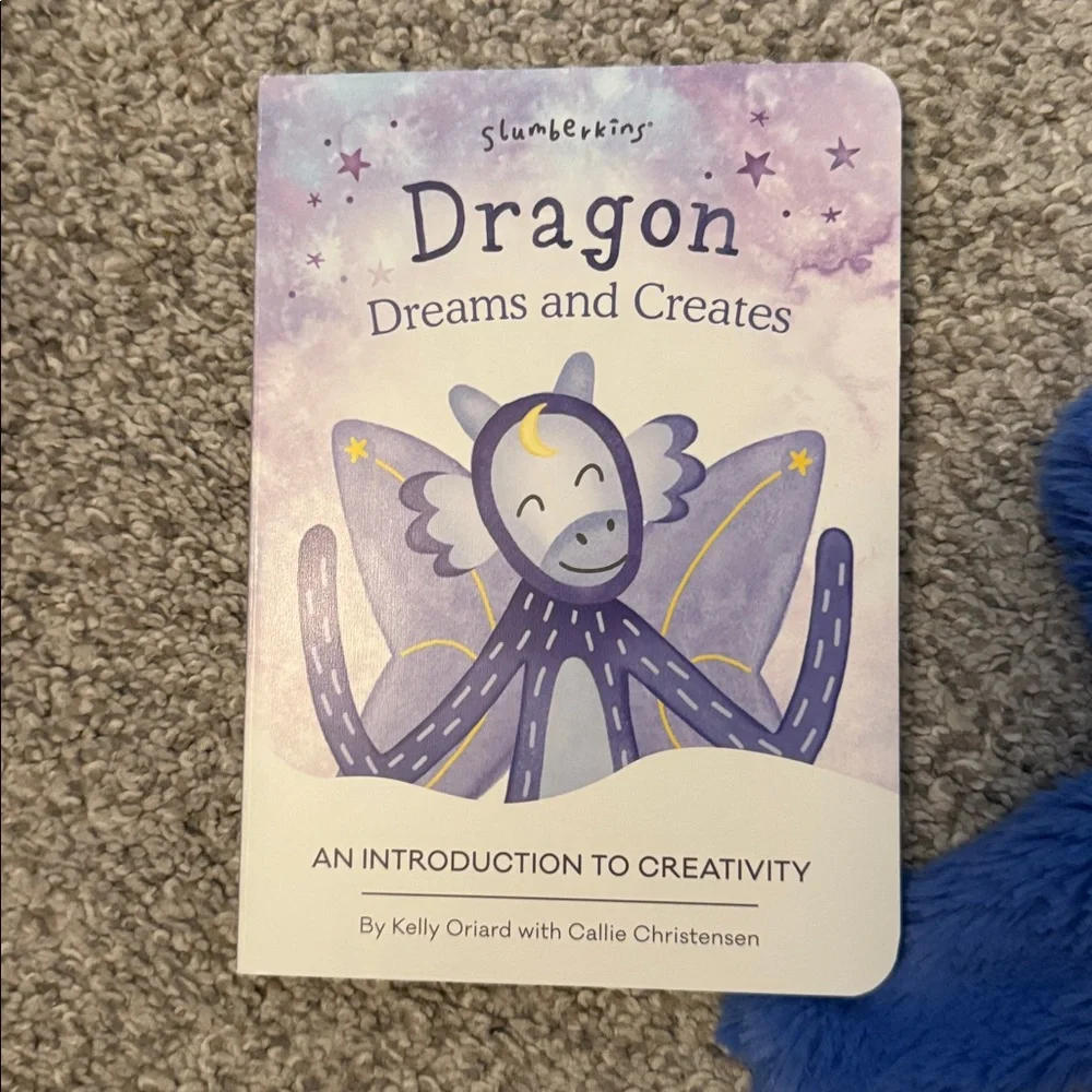 Slumberkins Dragon Snuggler Lovey for Kids with matching book set - Picture 2 of 5